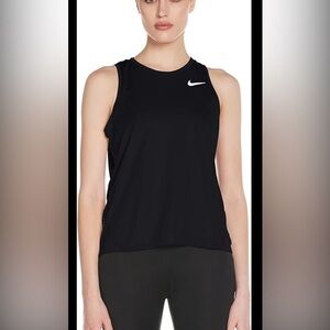 Nike Women's Black and White Tank Top